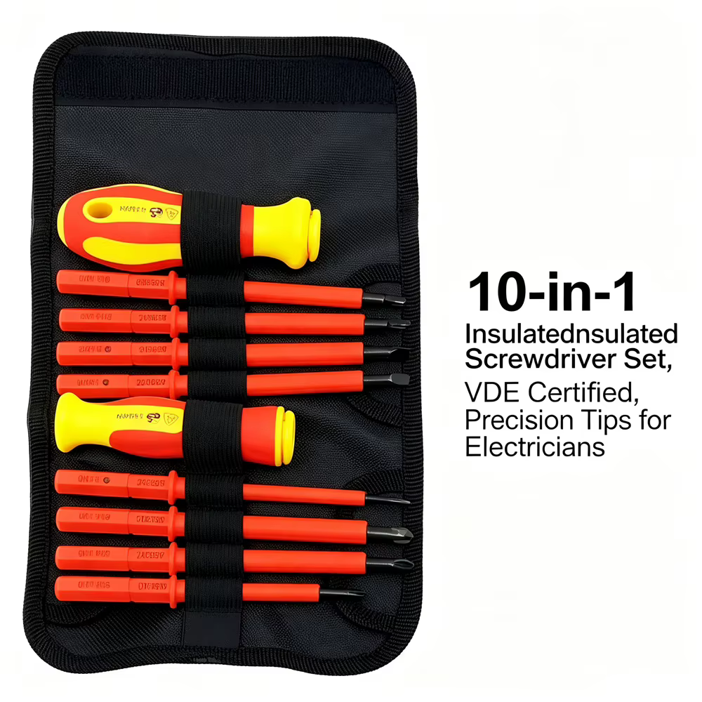 Kit de tournevis isolés de sécurité pour électricien