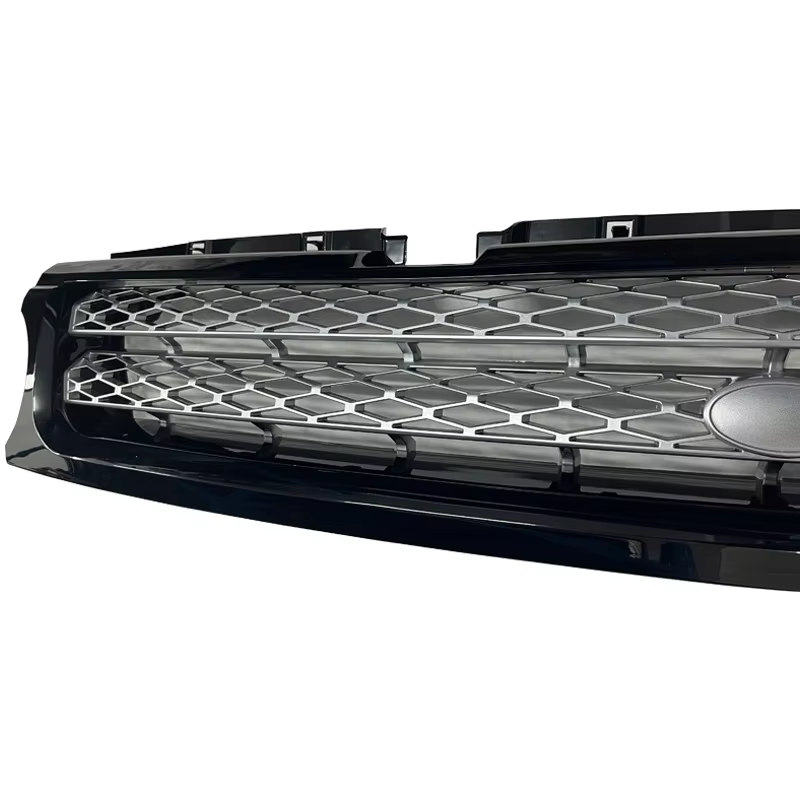 Grilles de course pour Land Rover Range Rover Sport 2010 – 2013 (l320), bordure noire, maille argentée, pare-chocs avant Lr030349