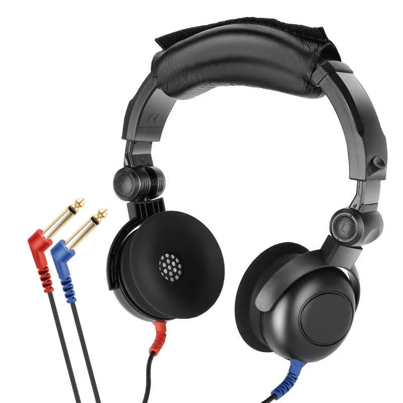 Audiomètre Audiométrique Dépistage Auditif Casque Audiomètre à Conduction Aérienne pour Test Auditif Outil de Soins des Oreilles Fournitures de Soins de Santé