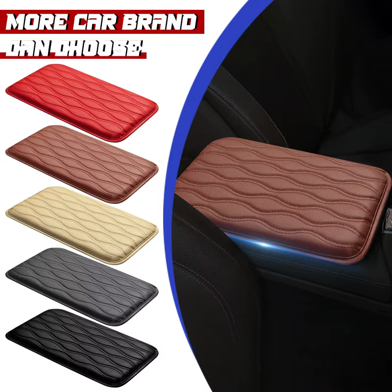 Boîte de rangement pour accoudoir de voiture, Organisateur de console centrale de voiture, Coussin rehausseur d'accoudoir avec porte-gobelet et boîte de rangement pour accoudoir