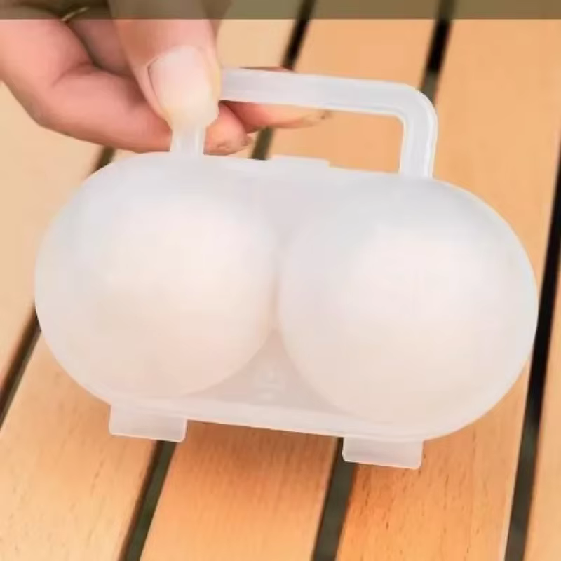 Boîte à œufs Portable d'extérieur à deux compartiments