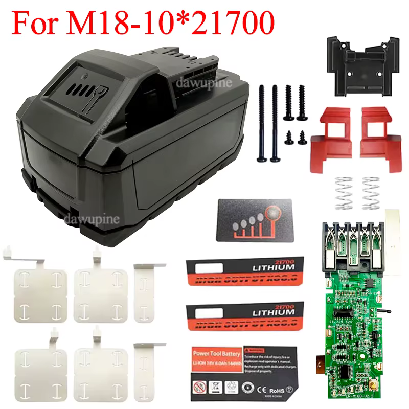 Boîte de rangement de batterie 10 cœurs 21700