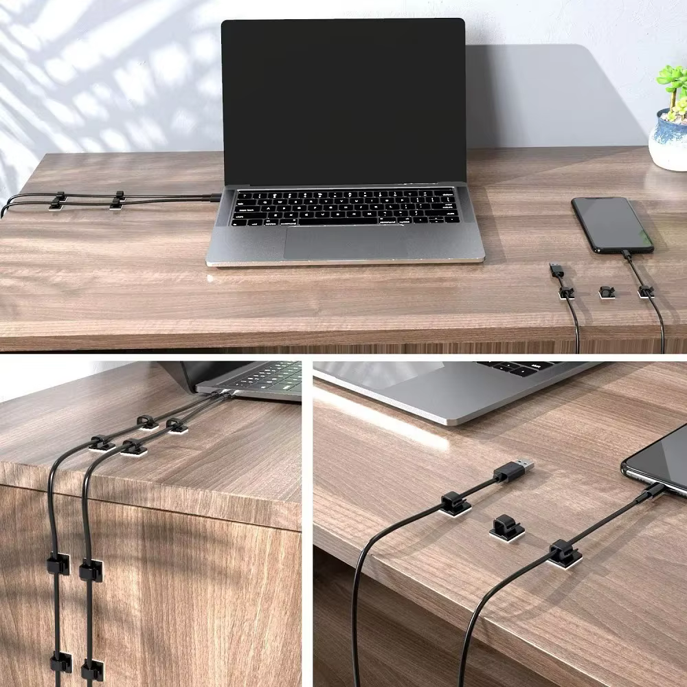 Accessoires de serre-câble de voiture, Clips de gestion de ligne auto-adhésifs, câblage, fournitures d'équipement électrique, amélioration de l'habitat