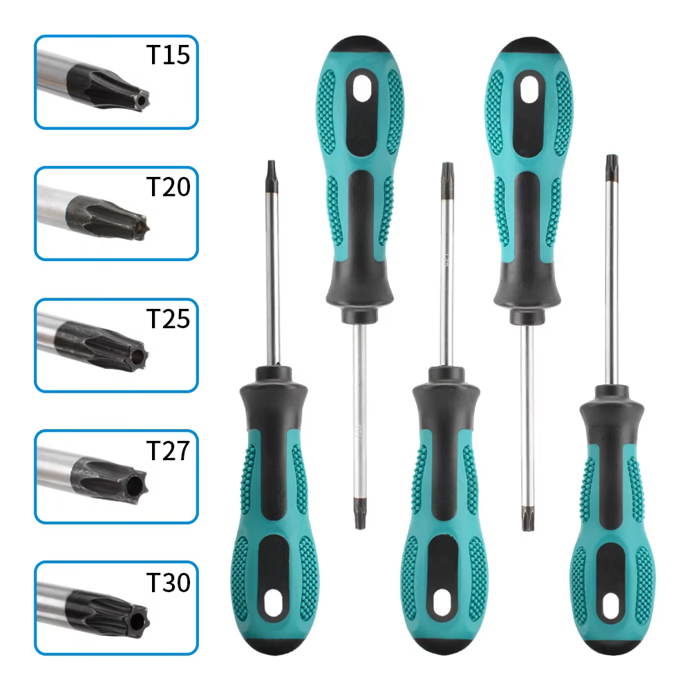 Tournevis Torx magnétique de précision T5 T6 T7 T8 T9 T10 T15 T20 T25 T27 T30 Kit d'outils manuels de réparation de contrôleur de sécurité Torx 1 pièces