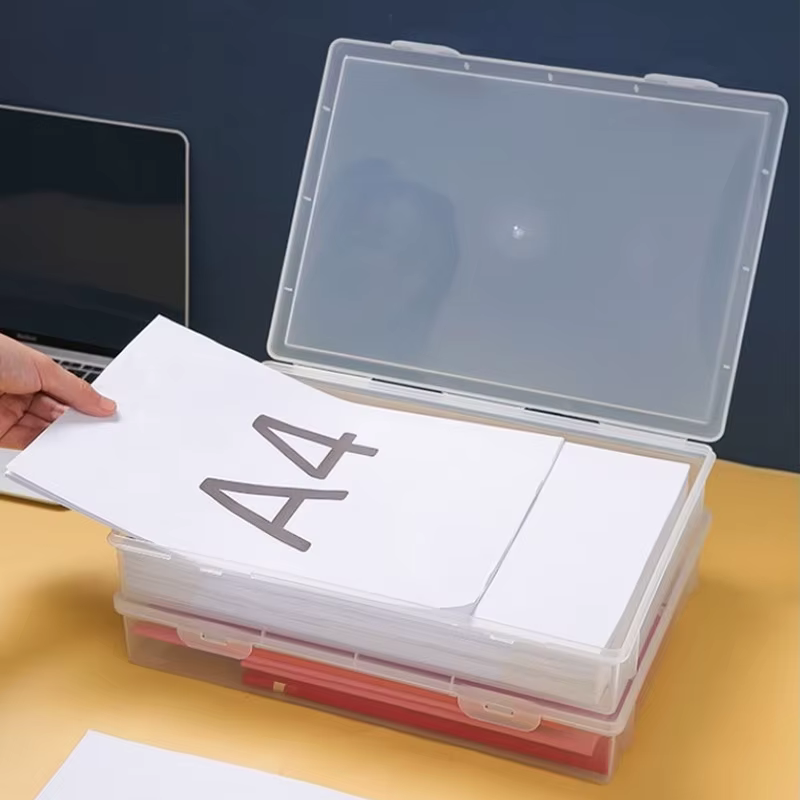 Boîte de rangement en plastique pour fournitures