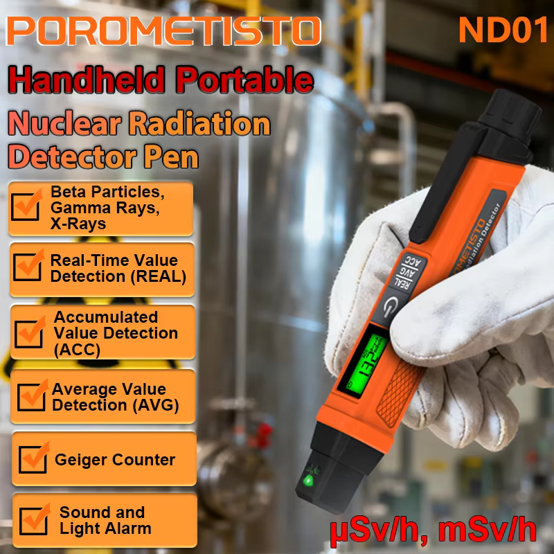 Détecteur de rayonnement nucléaire ND01, stylo Portable, compteur Geiger, détecteur réel/AVG/ACC pour rayons X/β-rayons/valg-test de rayons