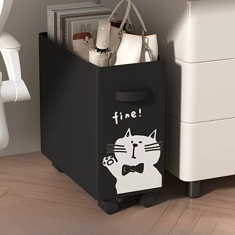 Panier de rangement pour le bureau avec roulettes