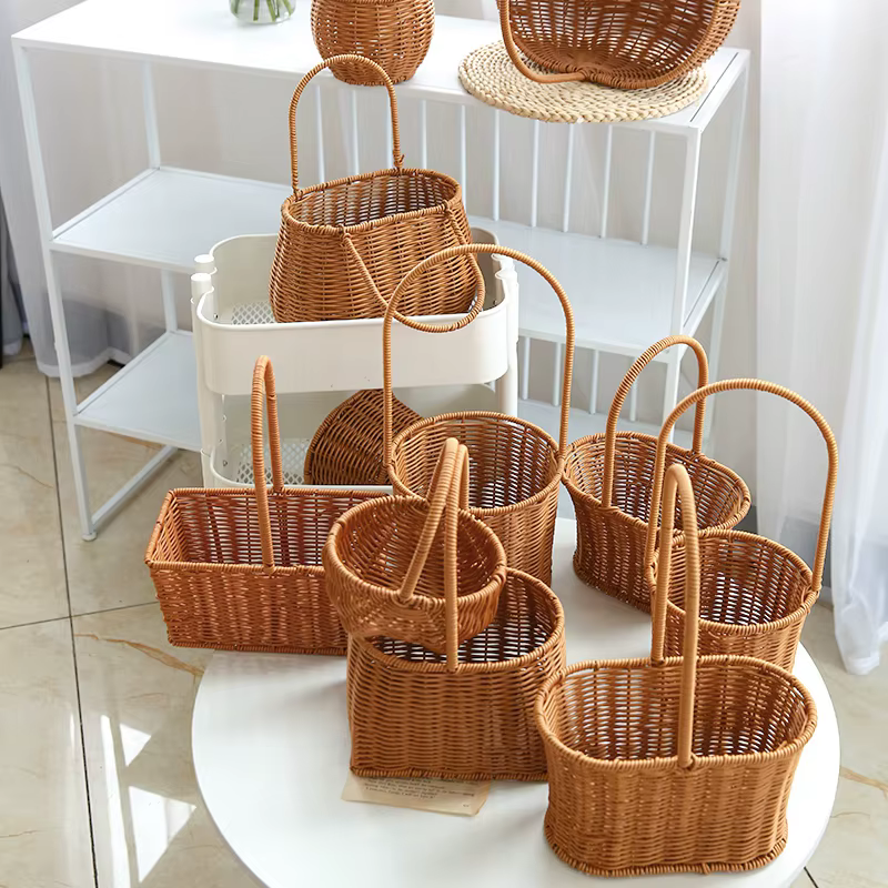 Panier de rangement tissé à la main