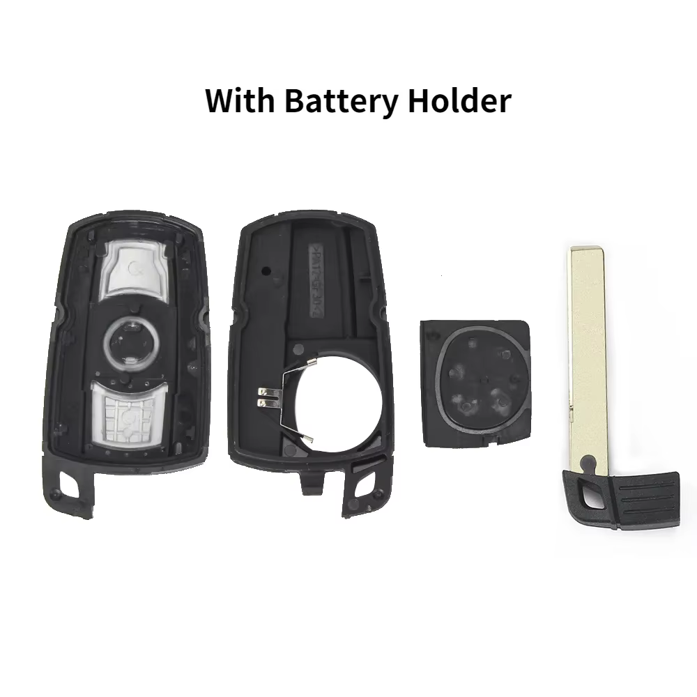 KEYYOU coque de clé à distance pour BMW E61 E90 E82 E70 E71 E87 E88 E89 X5 X6 pour 1 3 5 6 série 3 boutons étui de clé de voiture intelligente