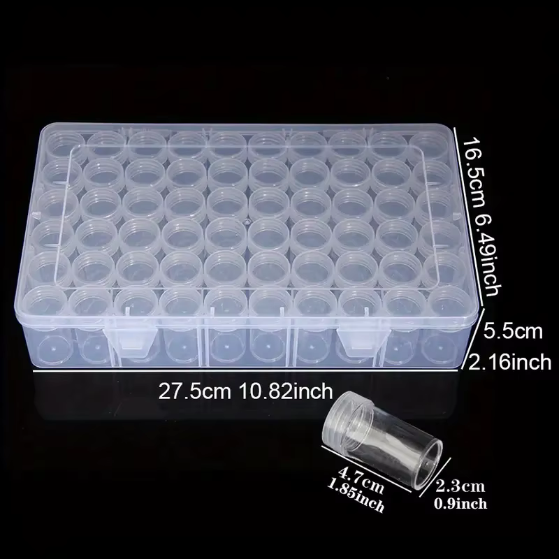 Boîte de rangement en plastique à 24/38/48/60/80 fentes