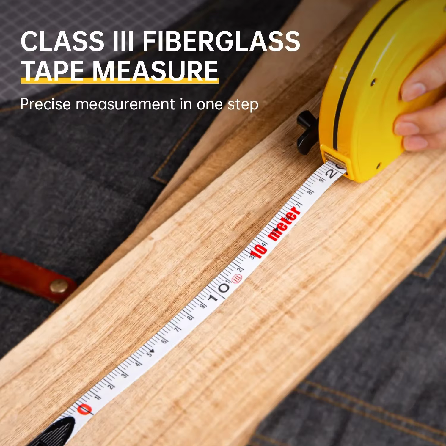 Ruban à mesurer circulaire en fibre de verre