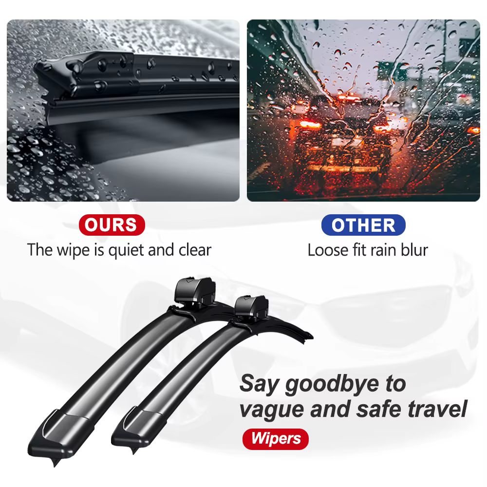 Pour Toyota Aygo AB10/AB20/AB30 2005-2014 – Balais d'essuie-glace avant silencieux et durables compatibles – Accessoires de pare-brise automobile
