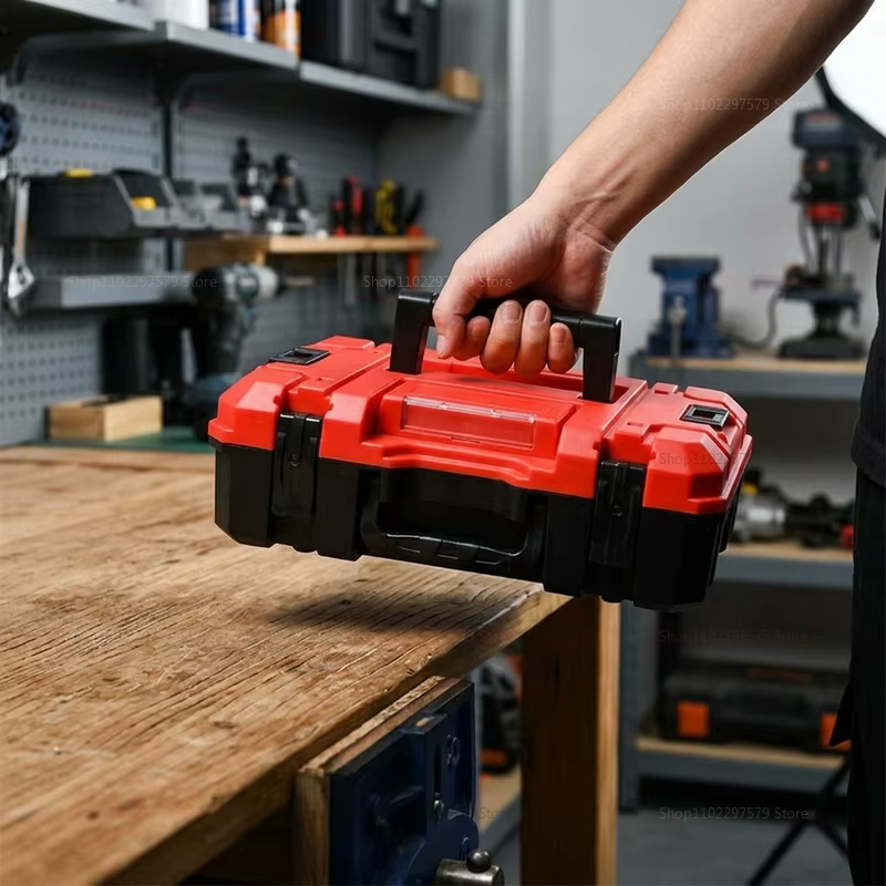 Ensemble de boîtes à outils empilables résistantes à la pression et aux chutes