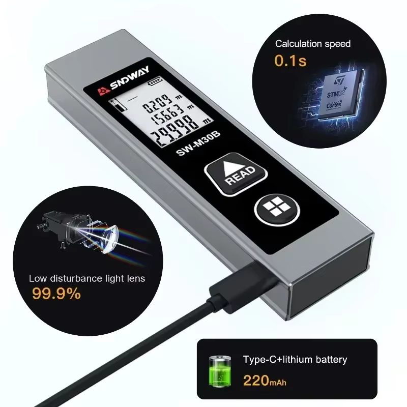 2026 ZHOUCE Mini Télémètre Laser Numérique 30M 40M