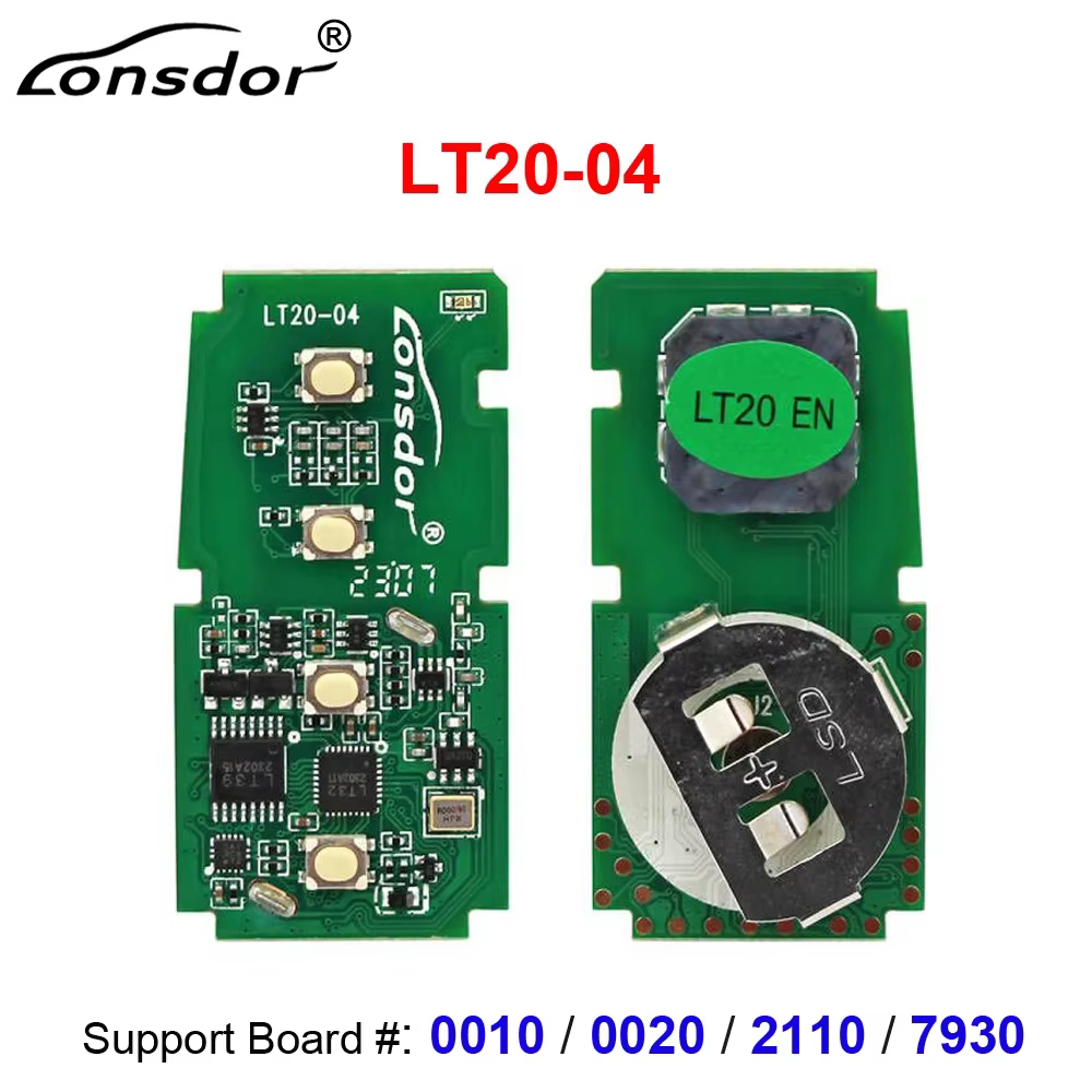 Lonsdor LT20 Smart Key LT20-01 LT20-02 LT20-03 LT20-04 / 05 /06/07 LT20-08 LT20-10 8A + 4D Soutien K518 K518ISE SHIRT 100 +