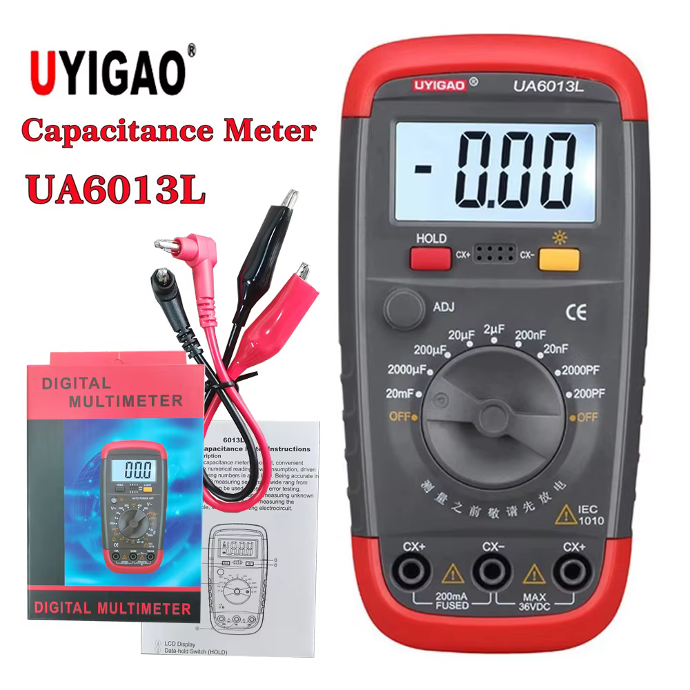 UYIGAO UA6013L compteur de capacité de condensateur LCD numérique professionnel testeur