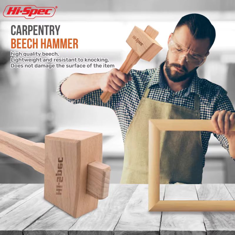 Marteau en bois de hêtre Hi-Spec