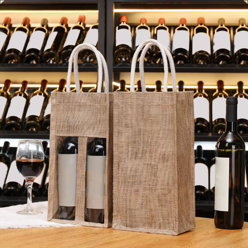 Sac à main de vin rouge