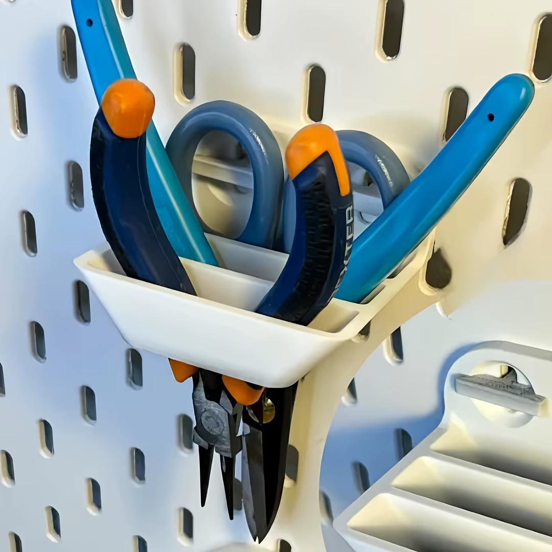 Accessoires de rangement simples pour panneau perforé à 2/3 grilles