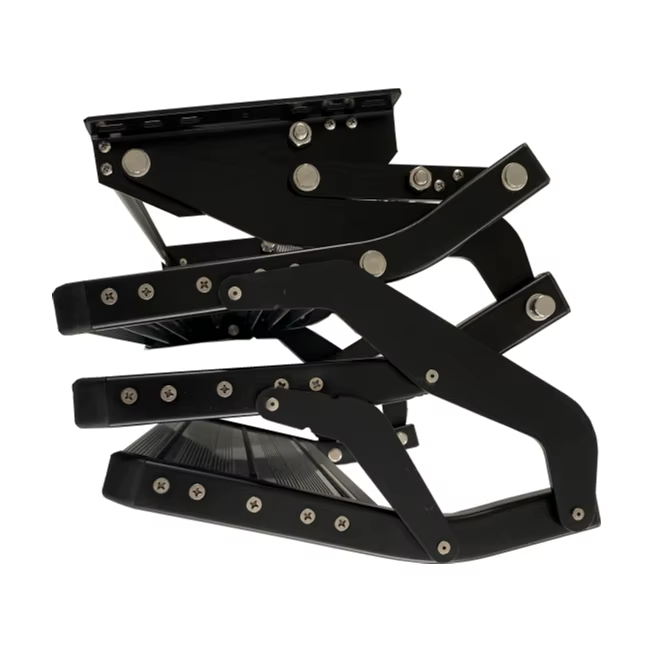Marchepied pliant manuel à trois couches en aluminium pour caravane RV camping-car de haute qualité