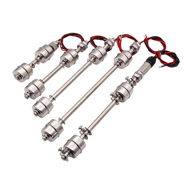 Length 100MM Double Floating Ball Stainless Steel Level Automatic Control Switch Sensor