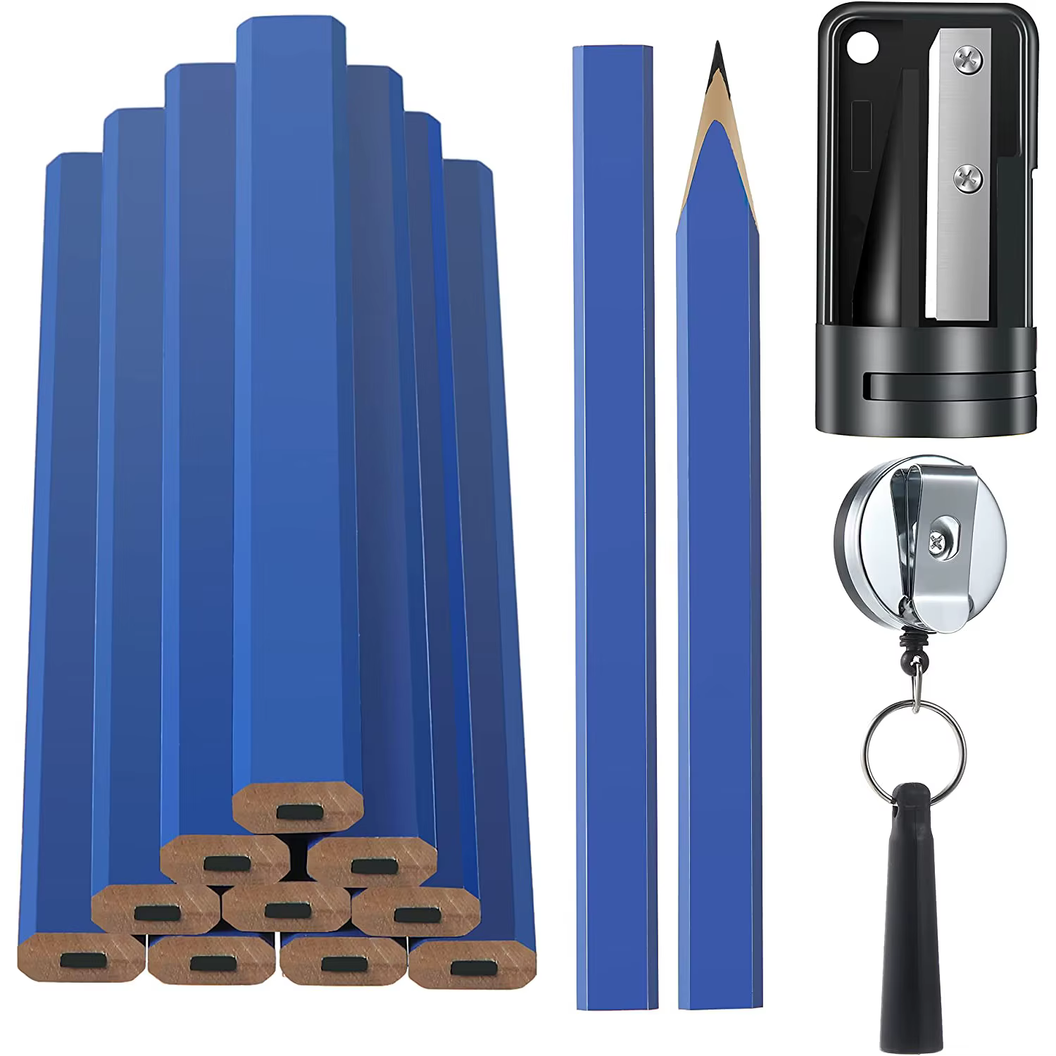 Lot de 14 crayons de charpentier