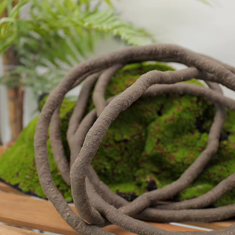 400cm tissé à la main en Pvc souple rotin décoration de la maison plantes artificielles forêt tropicale aménagement