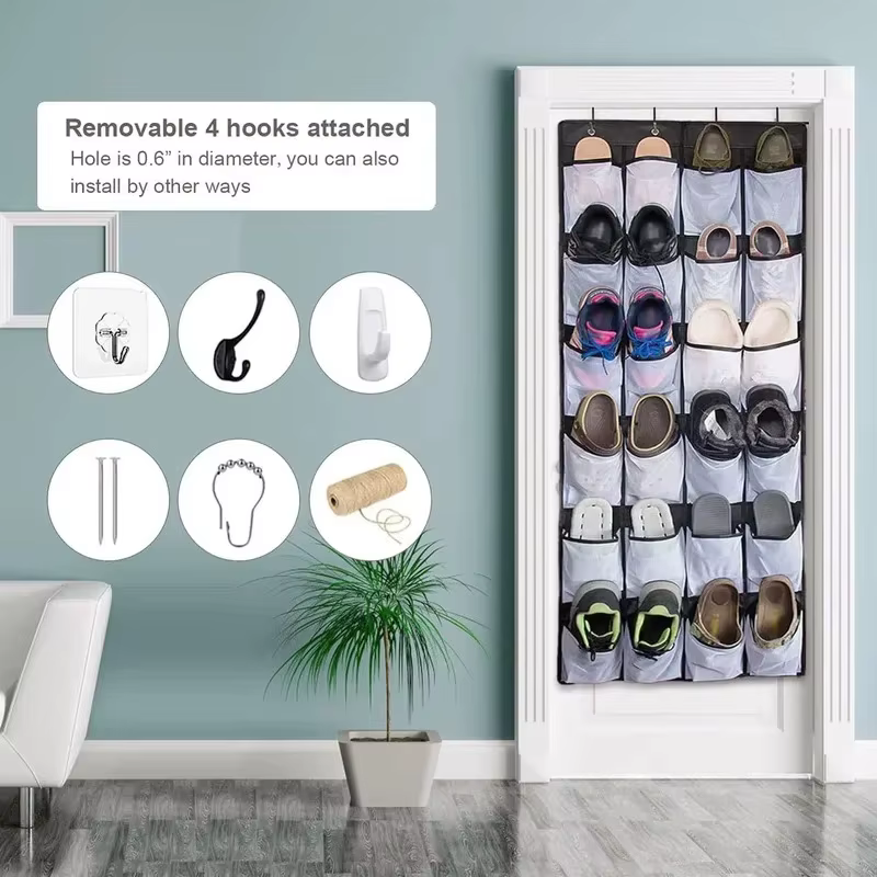Organisateur mural de chaussures pour articles divers