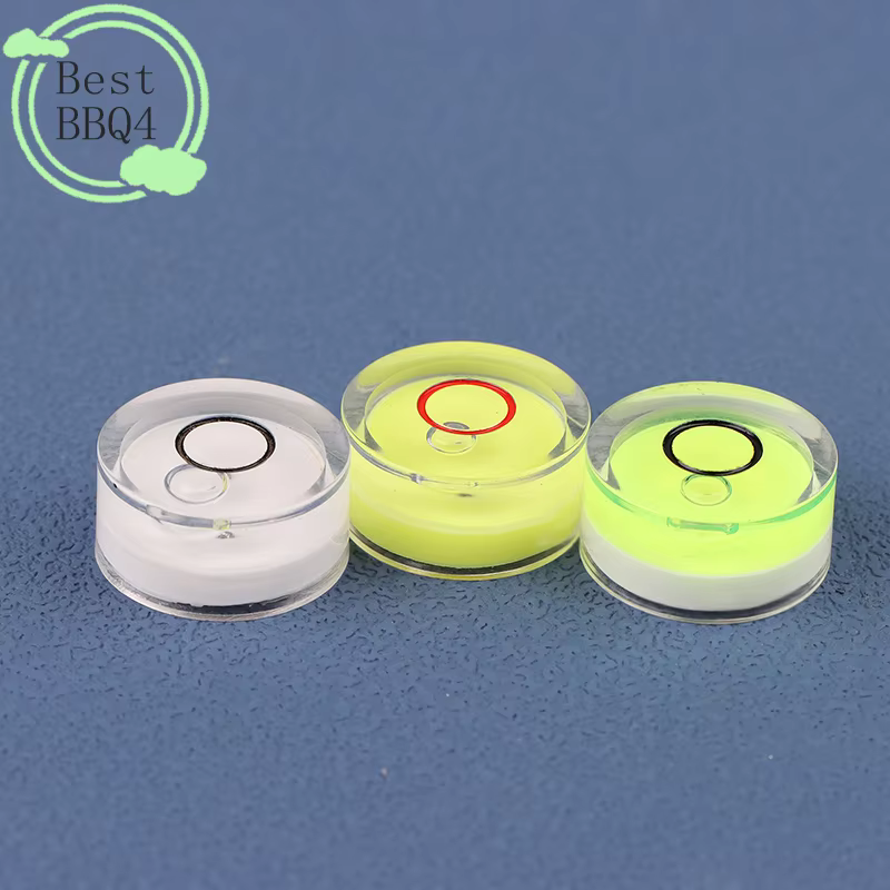 (BBQ4) 5 pièces Mini niveau à bulle rond de précision