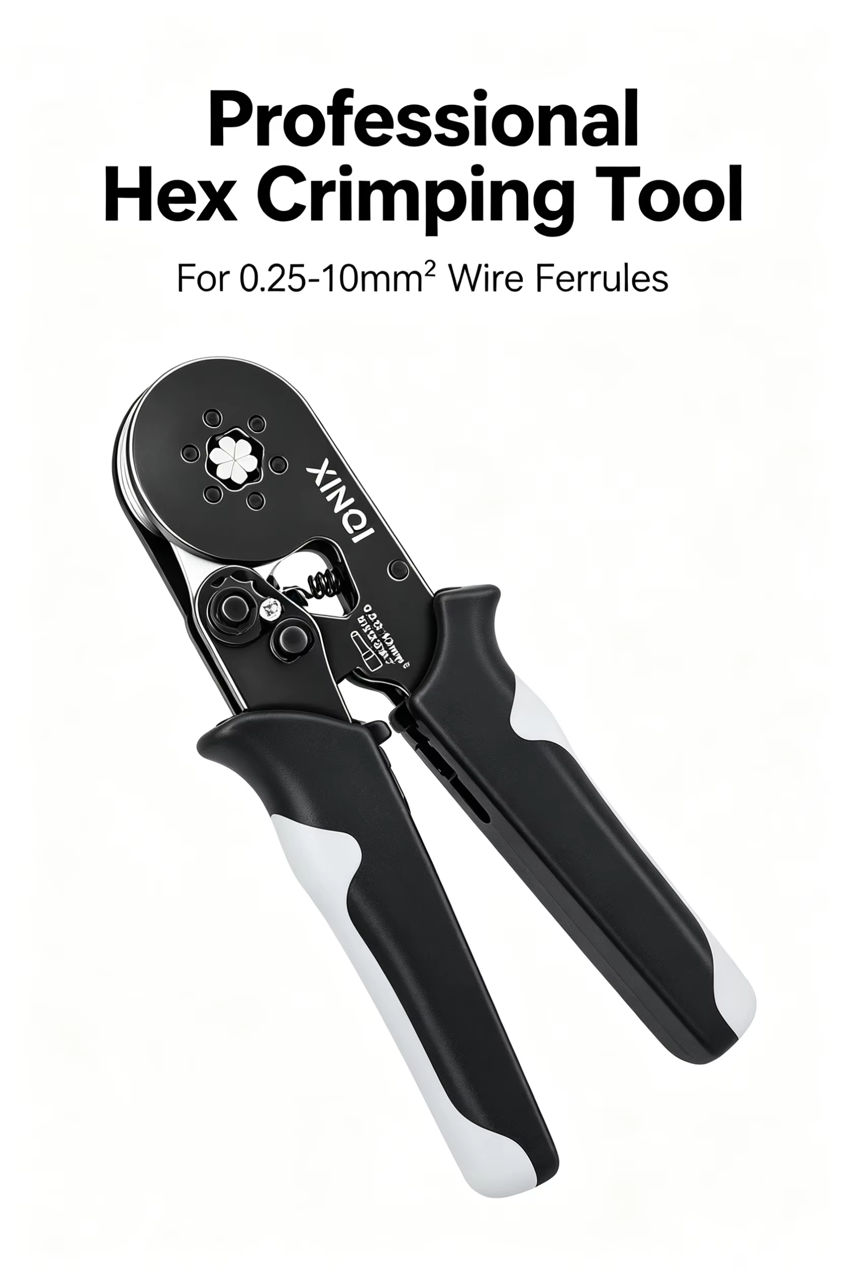 Outil de sertissage de virole de borne de fil hexagonal