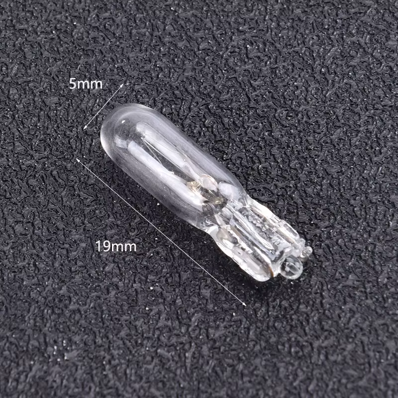 10 pièces/paquet 12V 1.2W T5 ampoule en verre tableau de bord