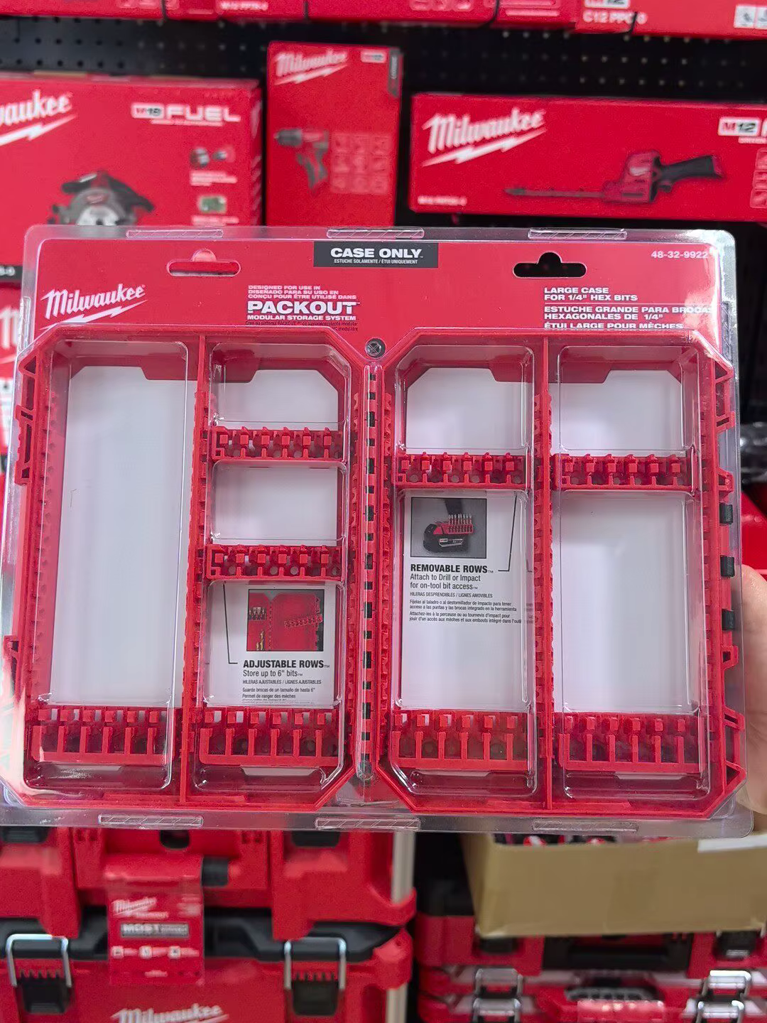 Boîte de rangement pour embouts hexagonaux de 1/4 po Milwaukee 48-32-9921 PACKOUT
