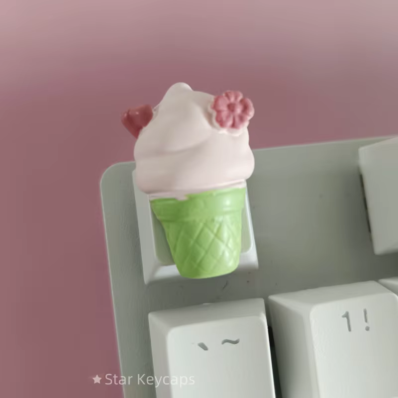 Capuchons de touches de clavier Sakura rose personnalisés, capuchons de touches artisanaux à fleurs pour arbre transversal, accessoires de jeu pour clavier mécanique