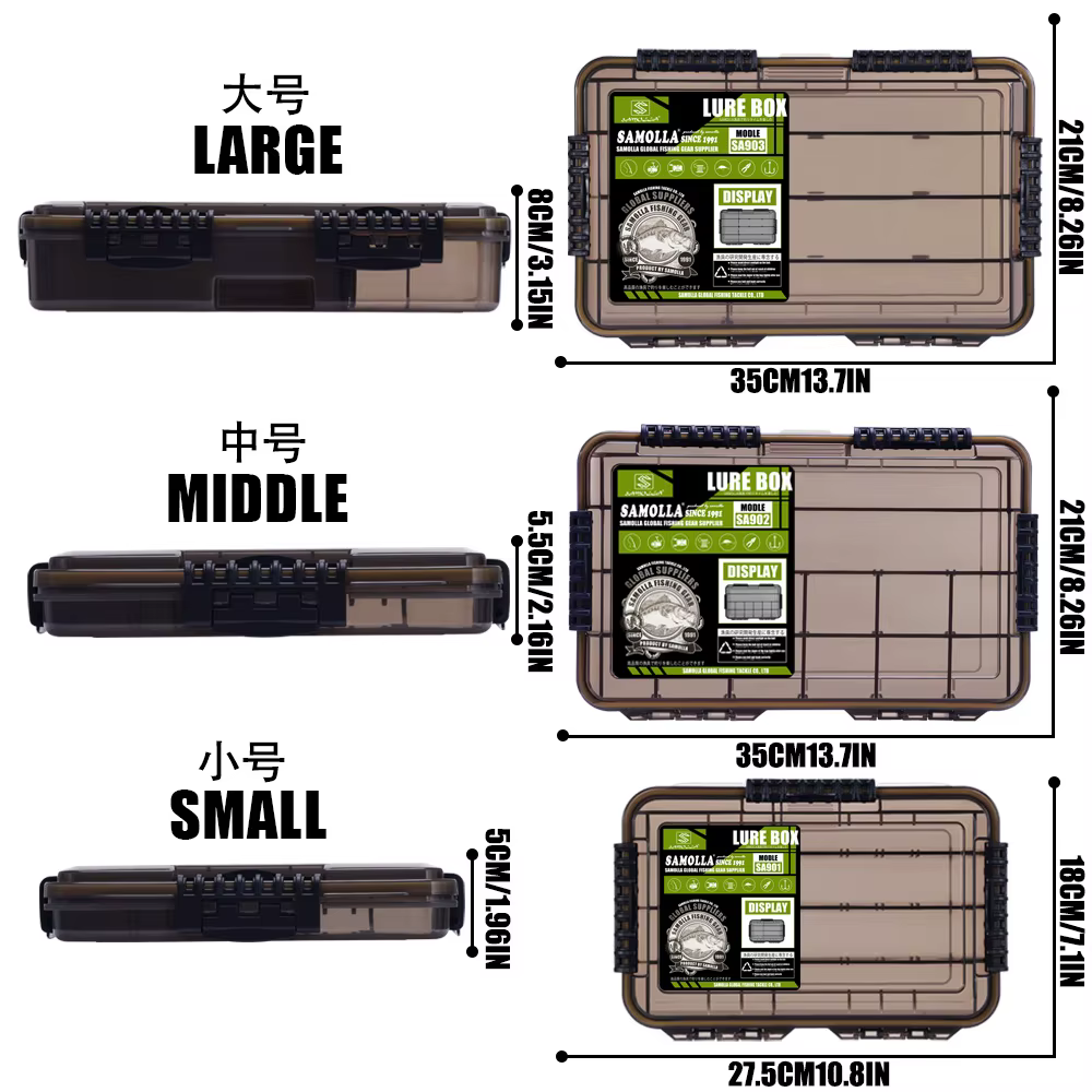 Samolla – boîte à leurres extra large étanche