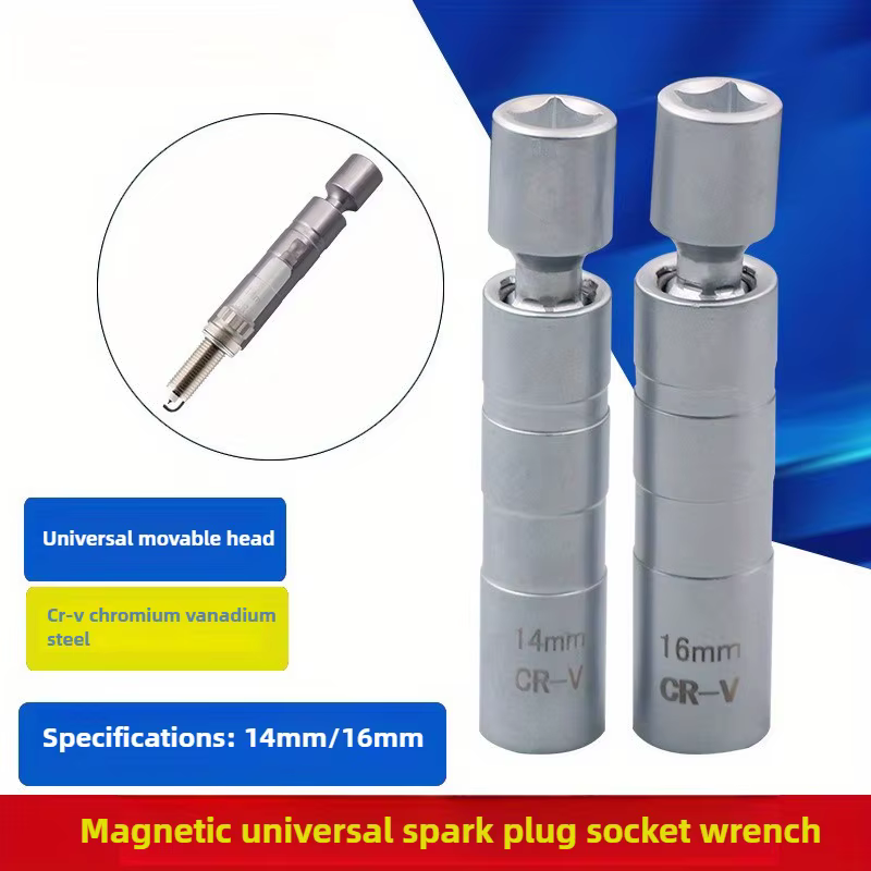 Adaptateur de clé à douille de bougie d'allumage de 14mm/16mm-outil de retrait