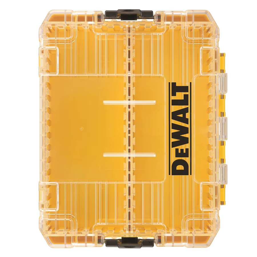 Dewalt DT70803 organisateur de petites pièces/boîte de rangement de pièces diviseurs amovibles avec couvercle en plastique Transparent pour accessoires