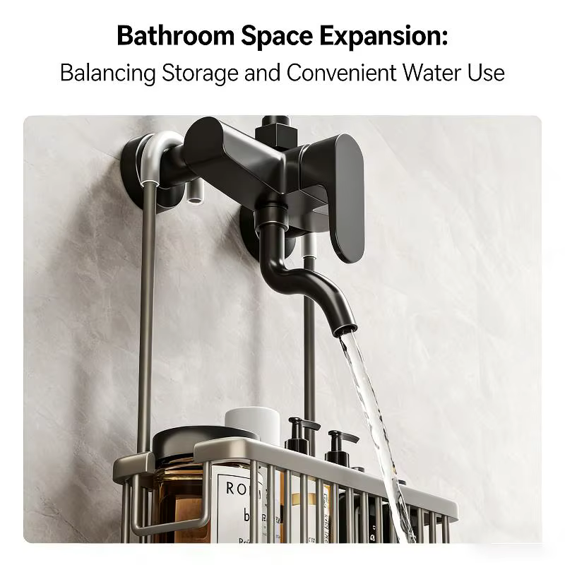 Étagère de douche pratique pour toilettes