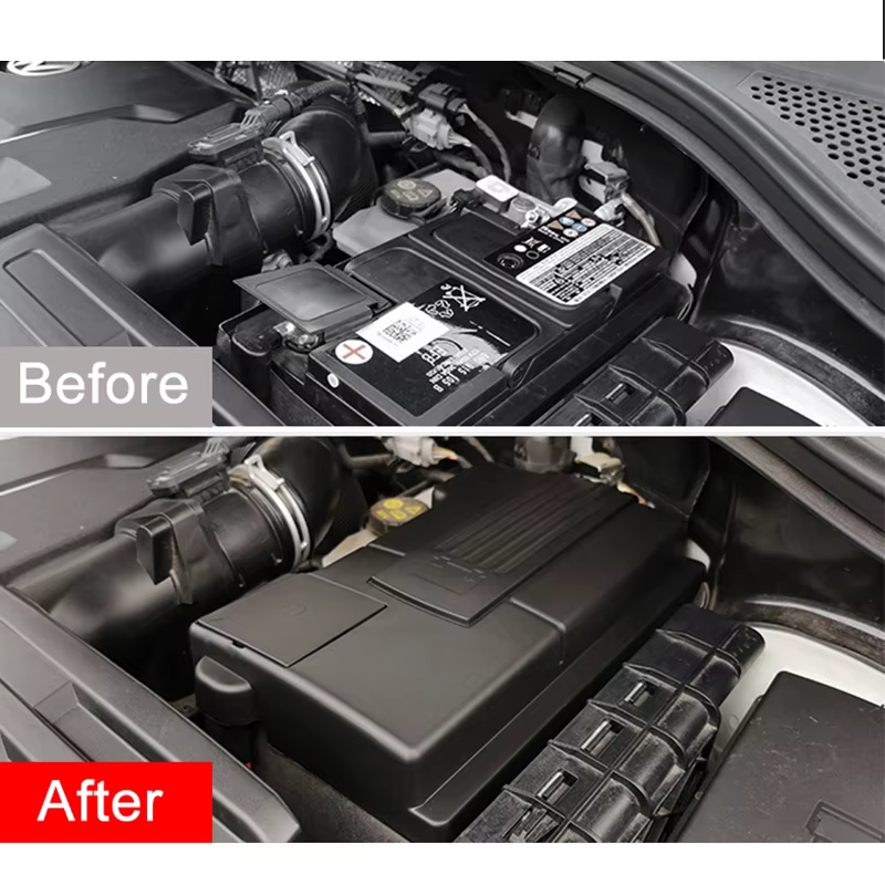 Couvercle anti-poussière pour batterie de moteur de voiture