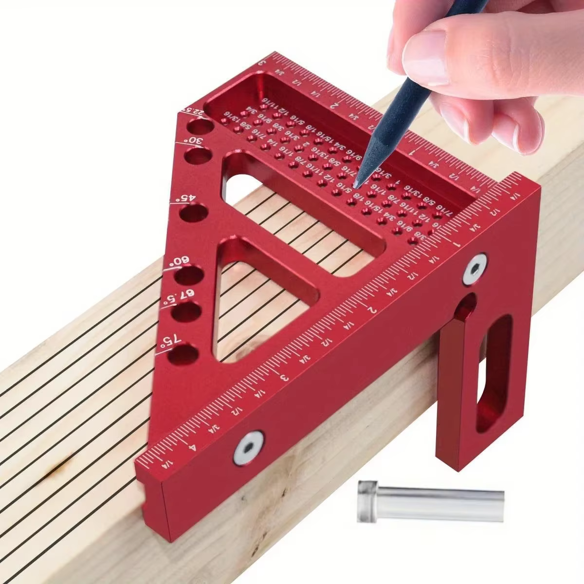Règle de mesure métrique/pouce multi-angle 3D