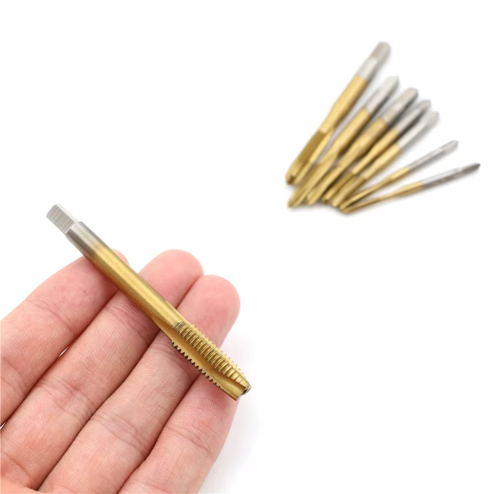 Tarauds métriques HSS à cannelures droites M2/M2.5/M3/M3.5/M4/M5/M6/M8