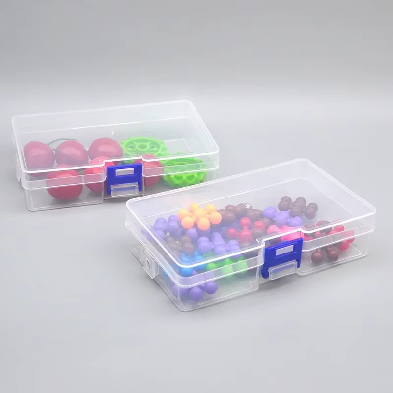 5 boîtes de rangement en plastique transparent pouvant accueillir des petits articles