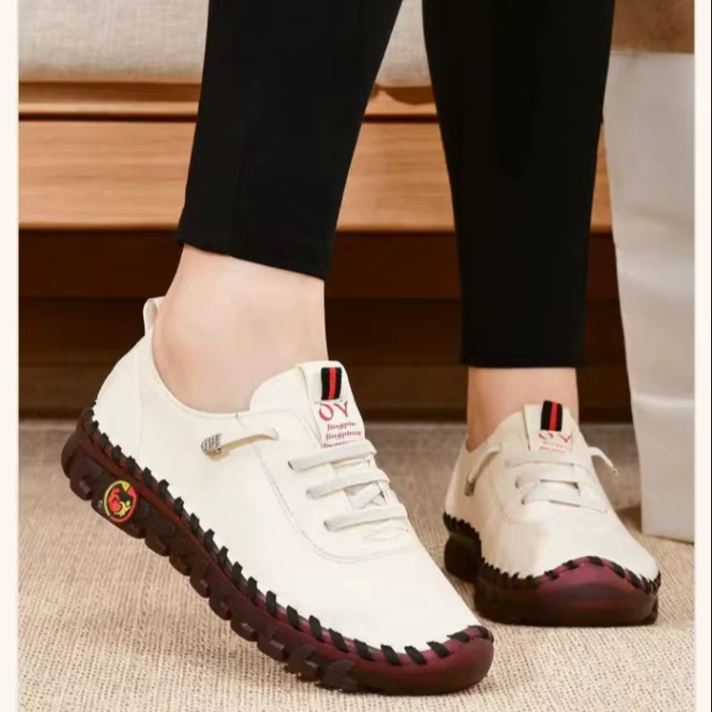 2025 chaussures plates pour femmes nouveaux mocassins orthopédiques femme mocassins cousus sans lacet ballerines pour femmes infirmière chaussures médicales