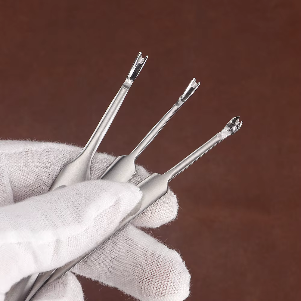 Ensemble d'outils de fente pour artisanat du cuir en acier inoxydable de qualité supérieure