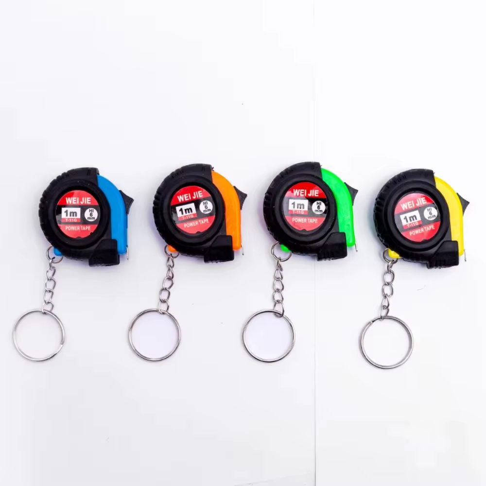 1 mètre mesure créative Mini ruban porte-clés rétractable