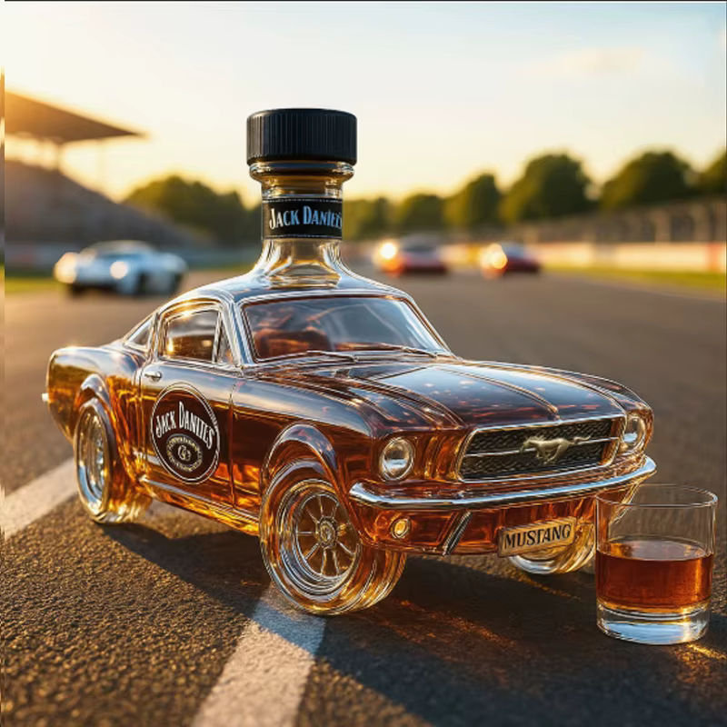 Bouteille de whisky pour voiture de Police