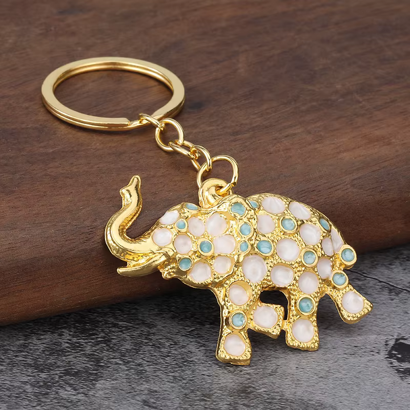 Porte-clés éléphant Vintage