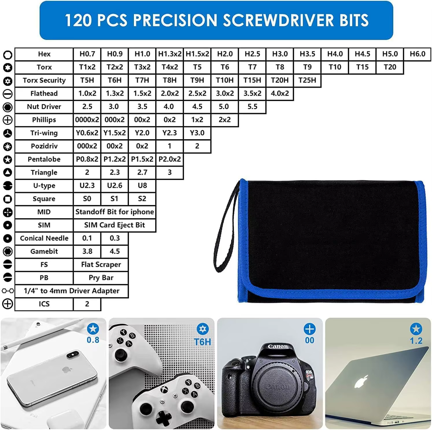 Jeu de tournevis de précision 142 pièces