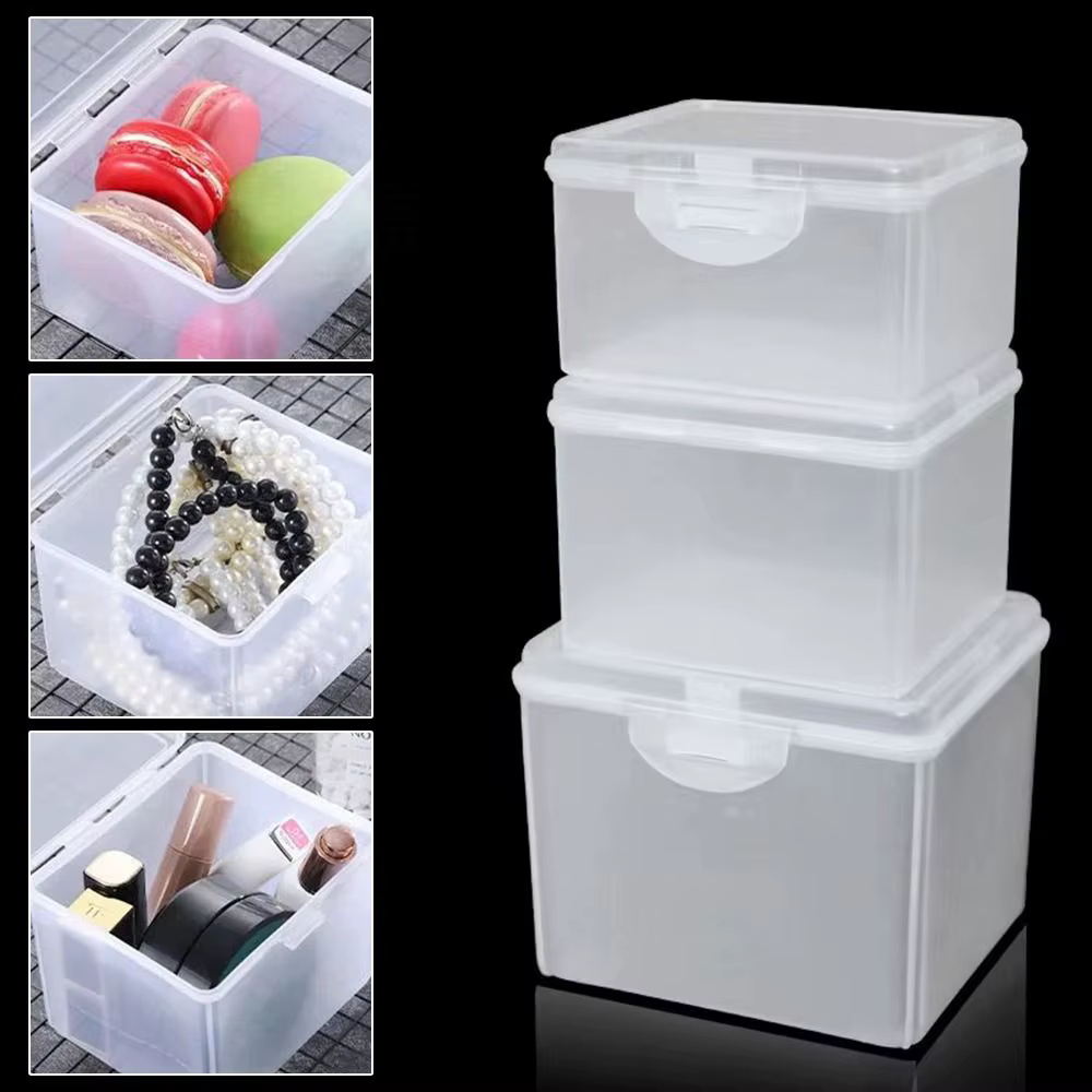 Boîte de Rangement Polyvalente en Plastique avec Couvercle