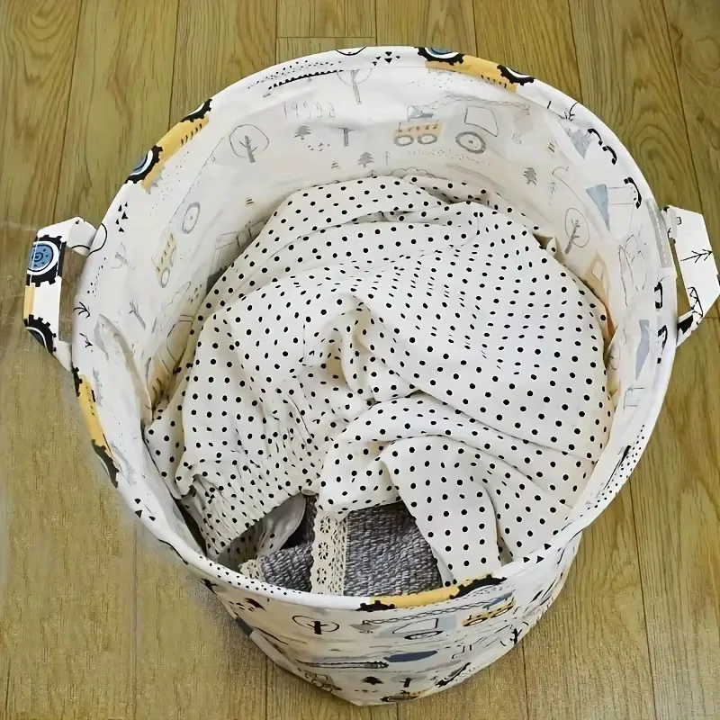 Panier de rangement pliable de grande capacité