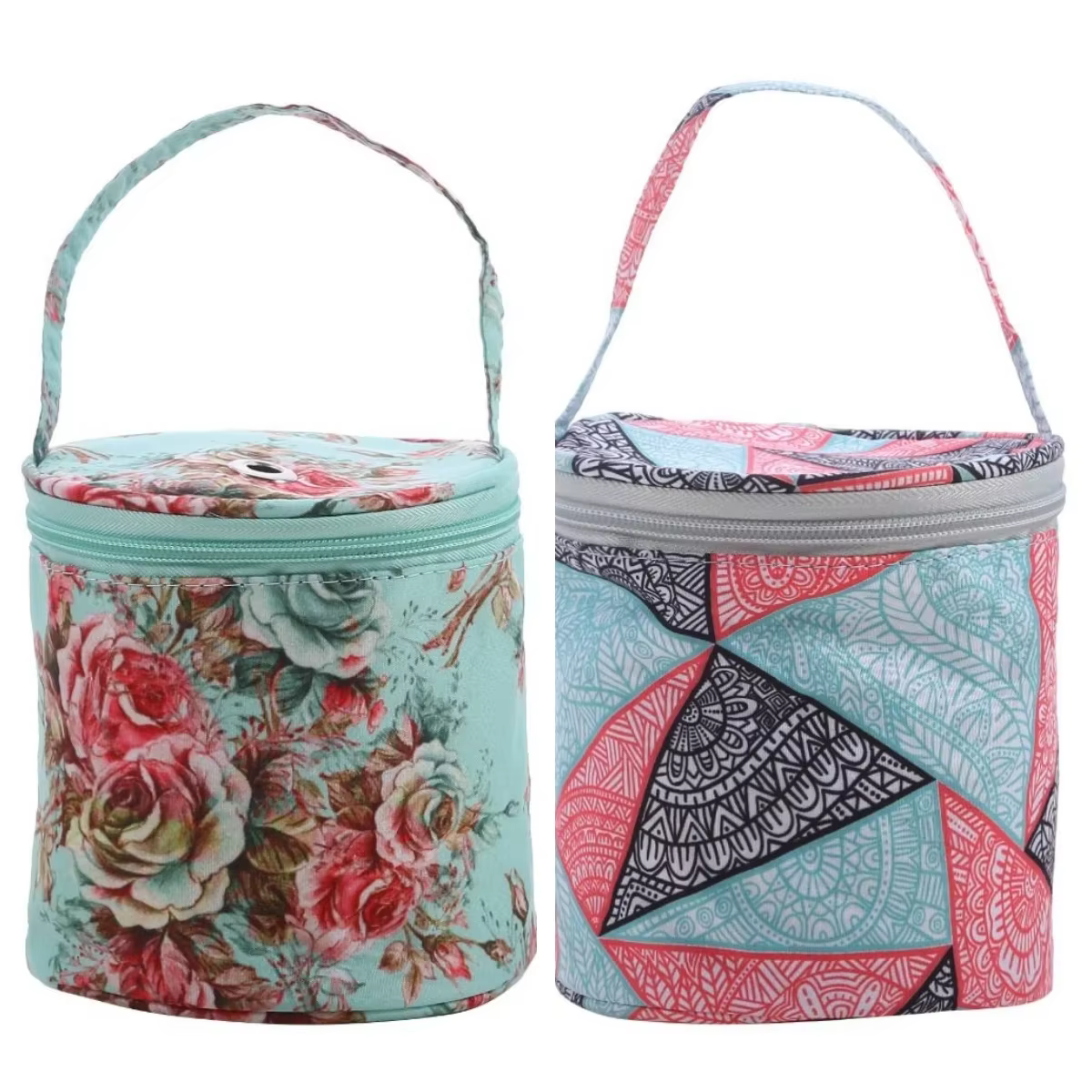Sac de rangement de fil rond ogo, sacs de fil de laine, sac à main de couture grossier, outils de tissage, accessoires de bol, fourre-tout d'artisanat